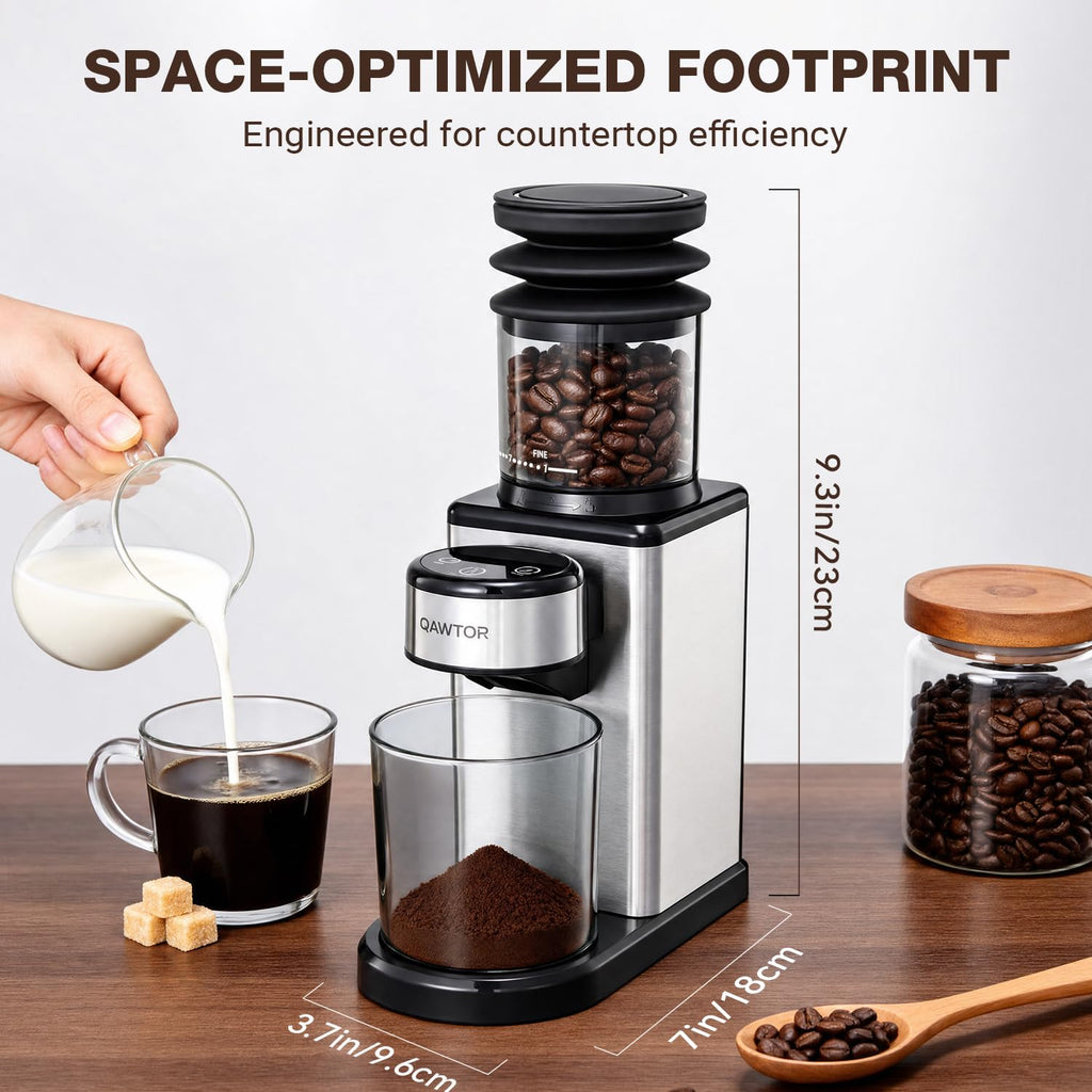Conical Burr Coffee Bean Grinder, 25 Precise Settings, Anti-Static U632