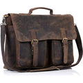 16 Inch Leather Laptop Messenger Bag D66414