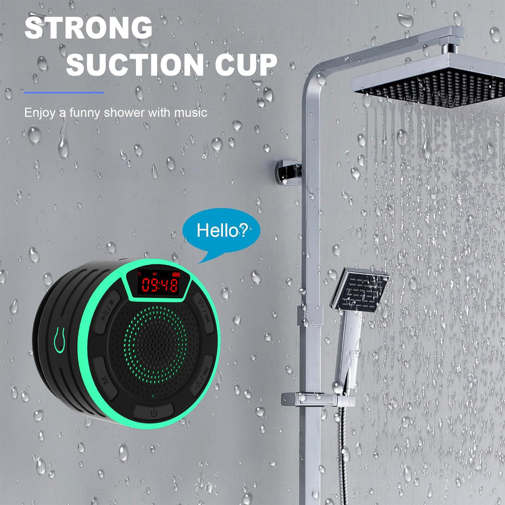 IPX7 Waterproof Portable Bluetooth Speaker with Suction Cup O592230