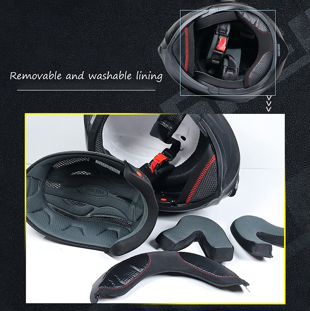 Bluetooth Modular Full Face Motorcycle Helmet DOT ECE E16631