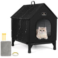 Outdoor Insulated Cat House with Removable Mat G841387