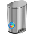 13.2 Gallon Stainless Steel Step Trash Can N4738