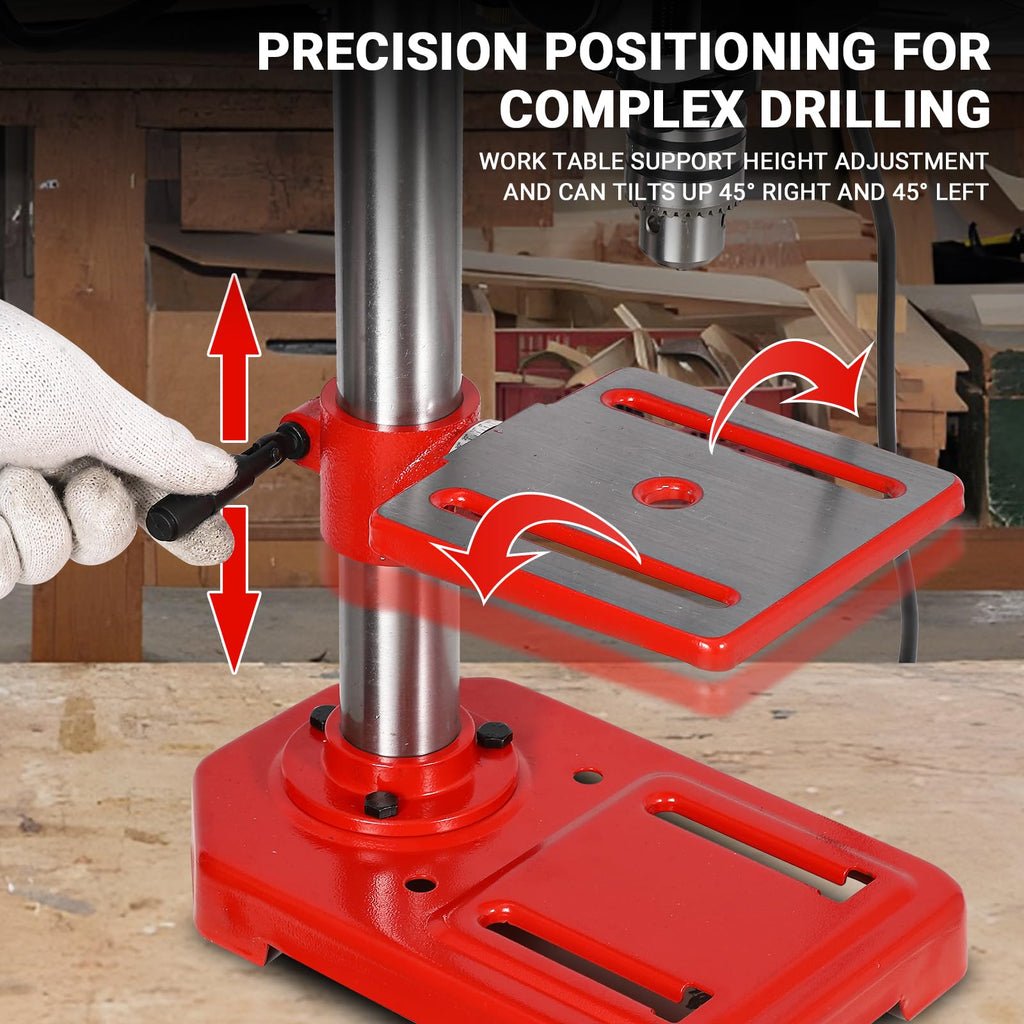 8" Benchtop Drill Press with 5 Adjustable Speeds W81969
