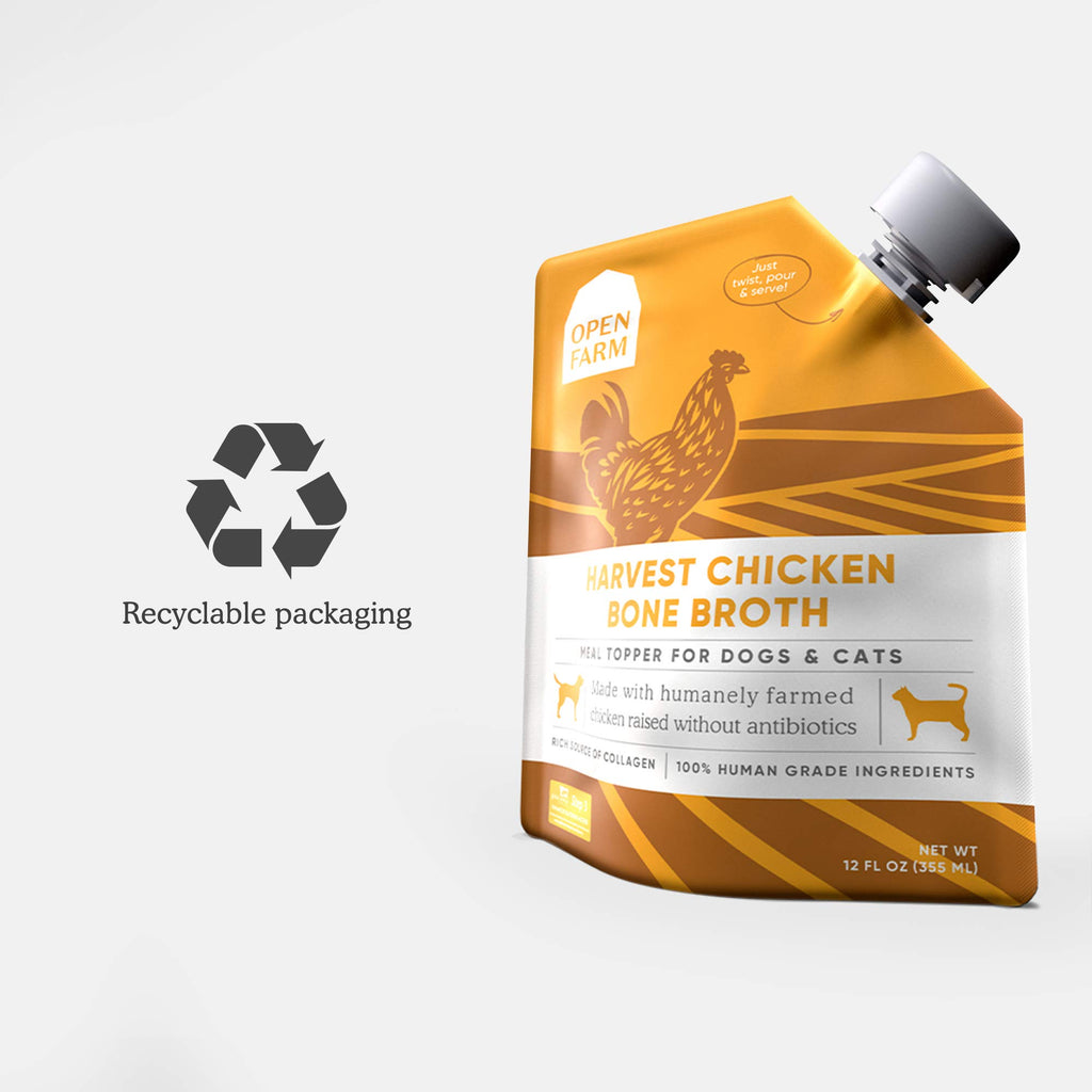 Chicken Bone Broth Food Topper for Dogs and Cats 12oz K631