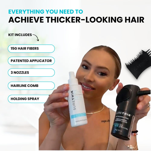 15g Hair Fiber 4 Piece Set with Application Tools N6423
