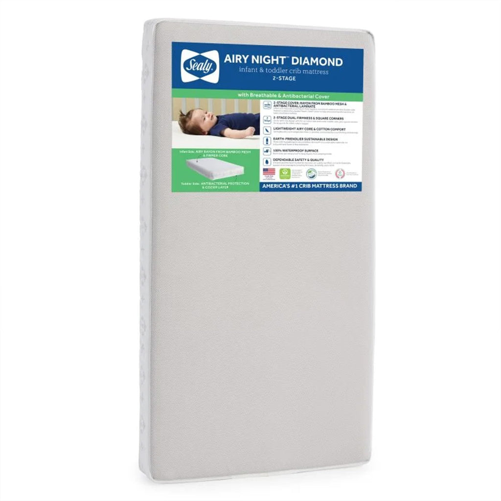 Infant & Toddler Crib Mattress, 2-Stage, Waterproof, Breathable L684