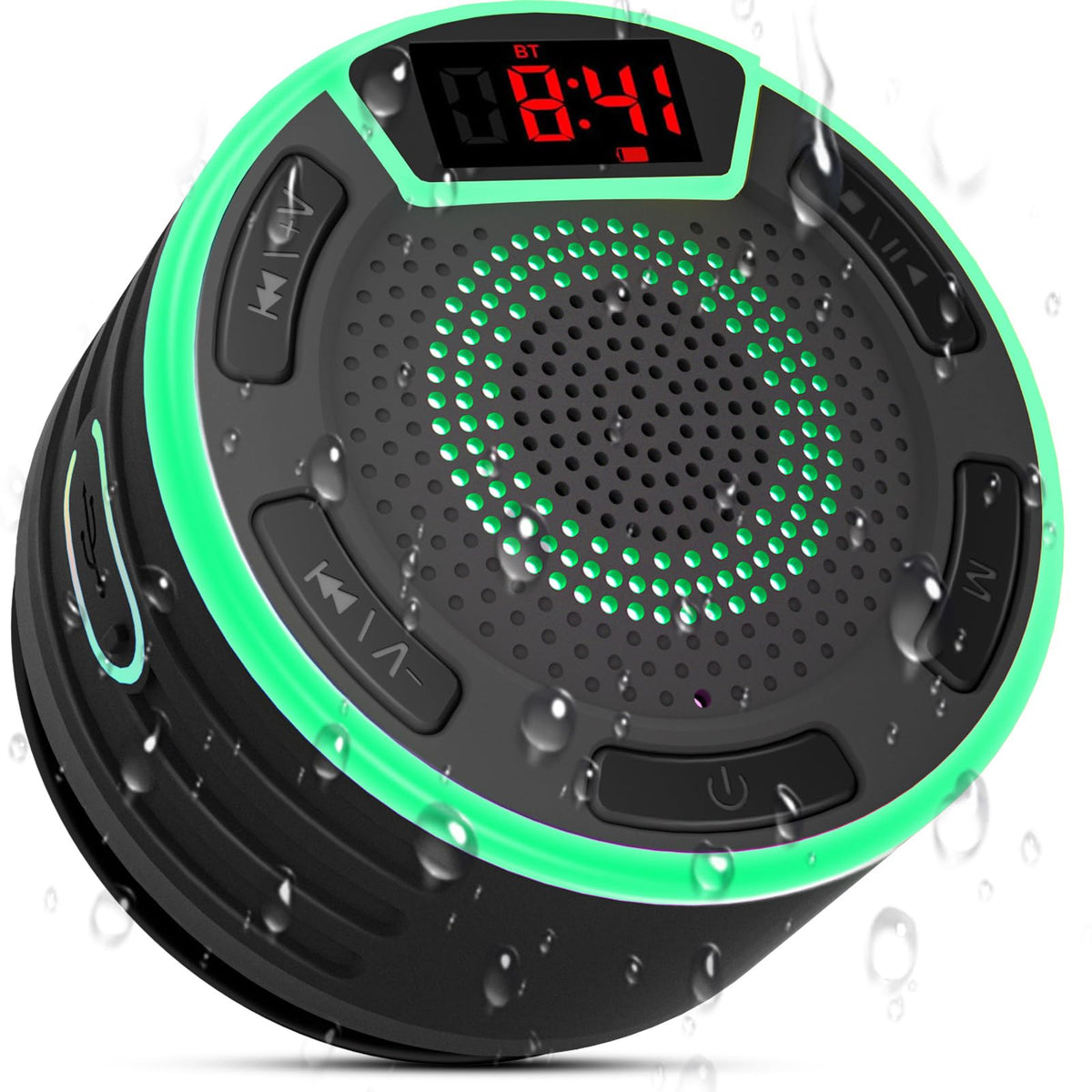 IPX7 Waterproof Portable Bluetooth Speaker with Suction Cup O592230