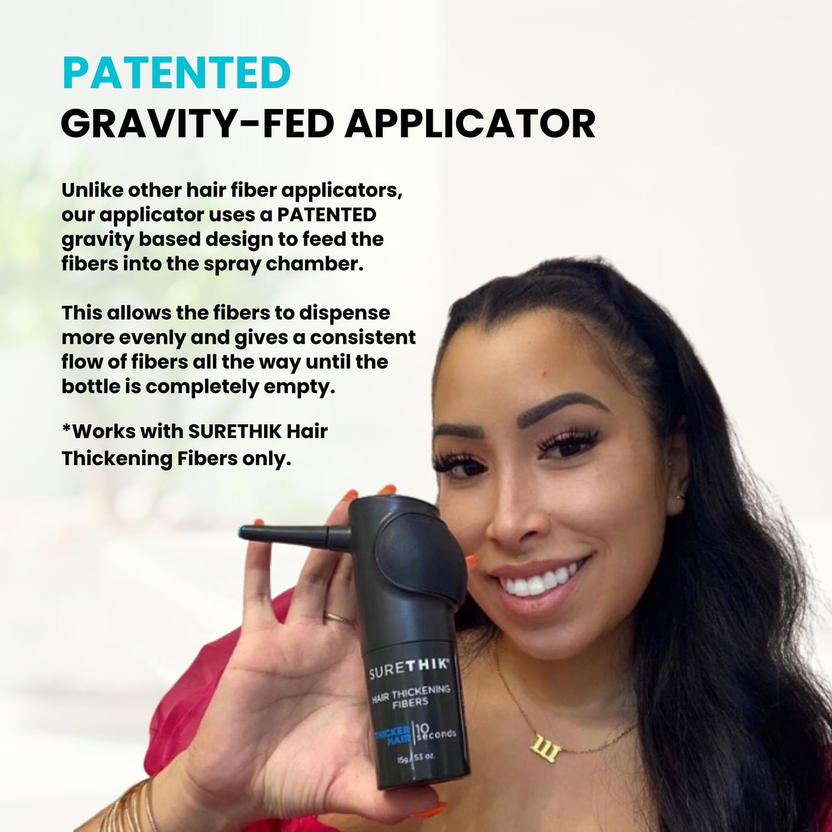 15g Hair Fiber 4 Piece Set with Application Tools N6423