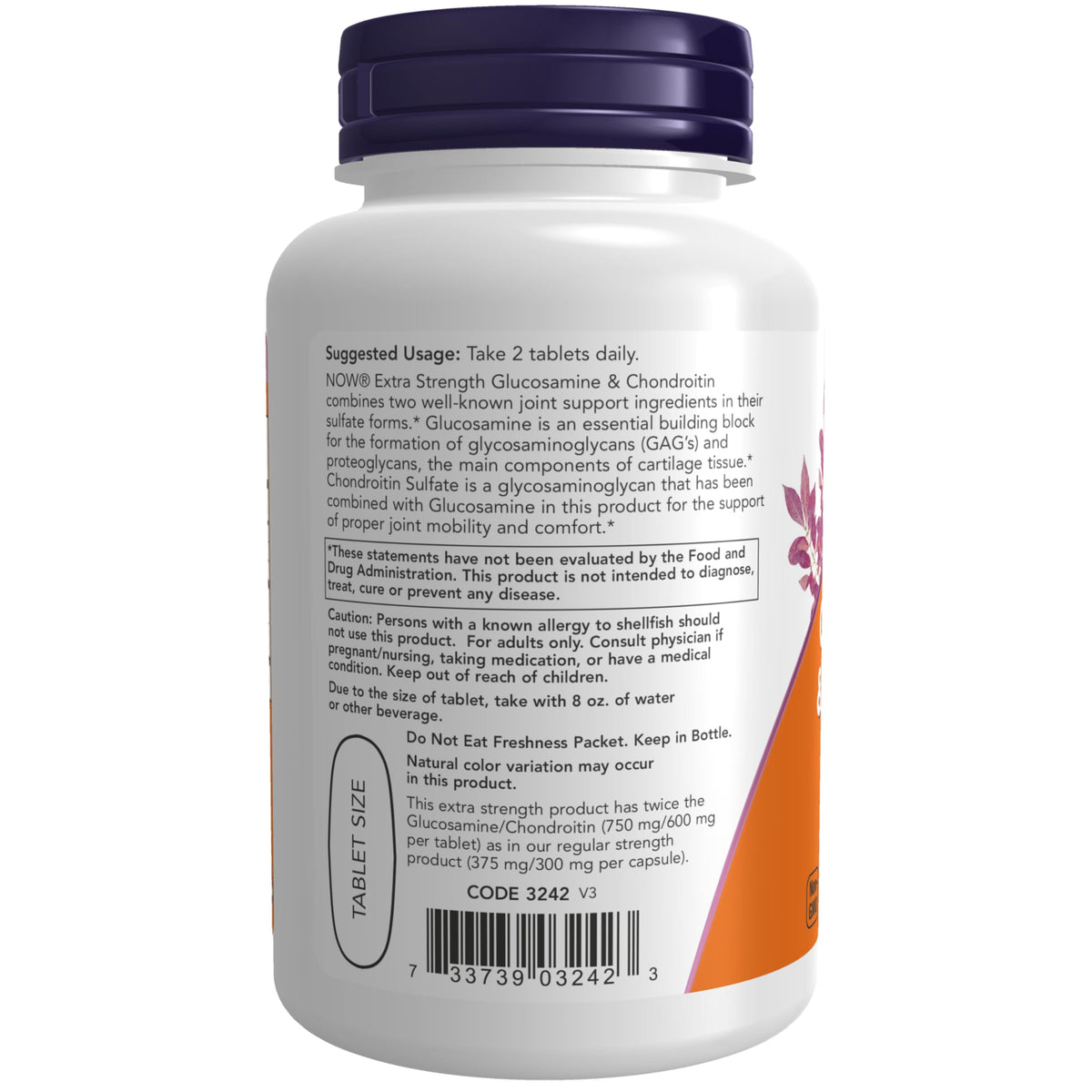 Glucosamine & Chondroitin 60 Tabs X694483
