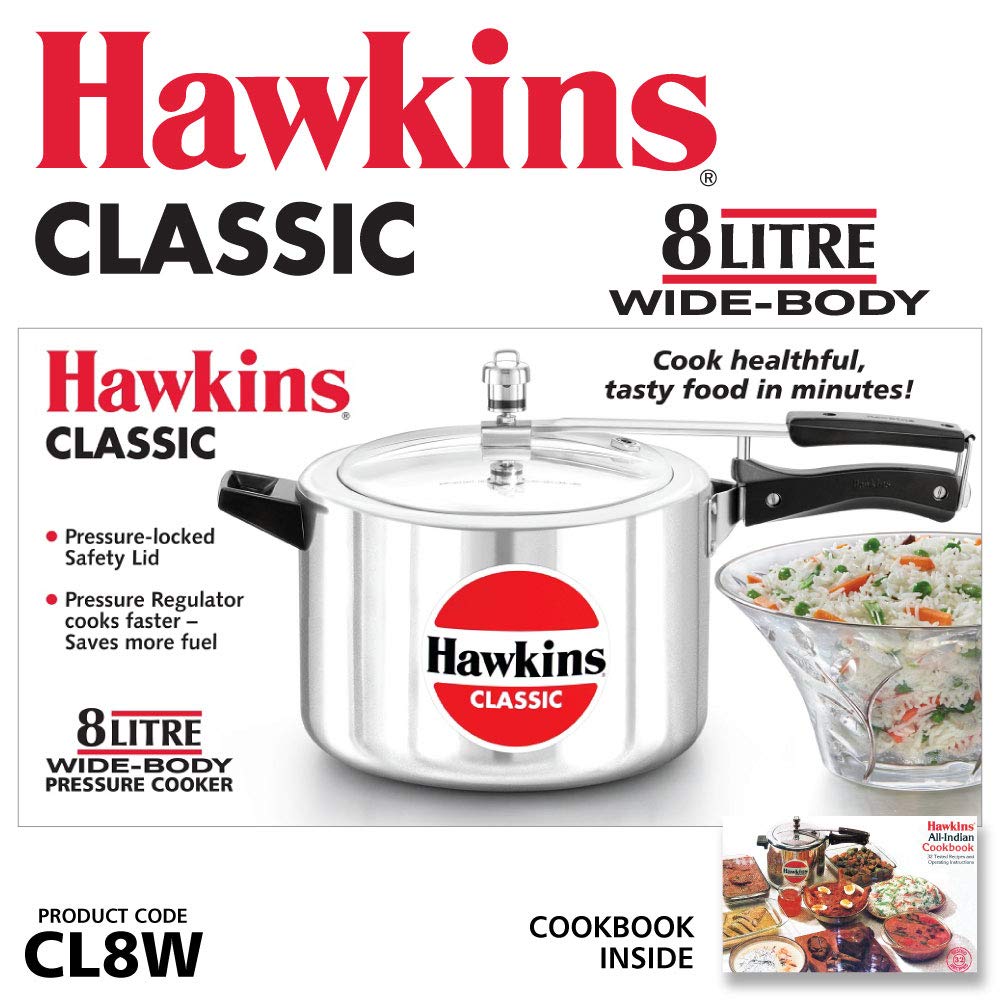 8 Litre Aluminium Pressure Cooker V450494