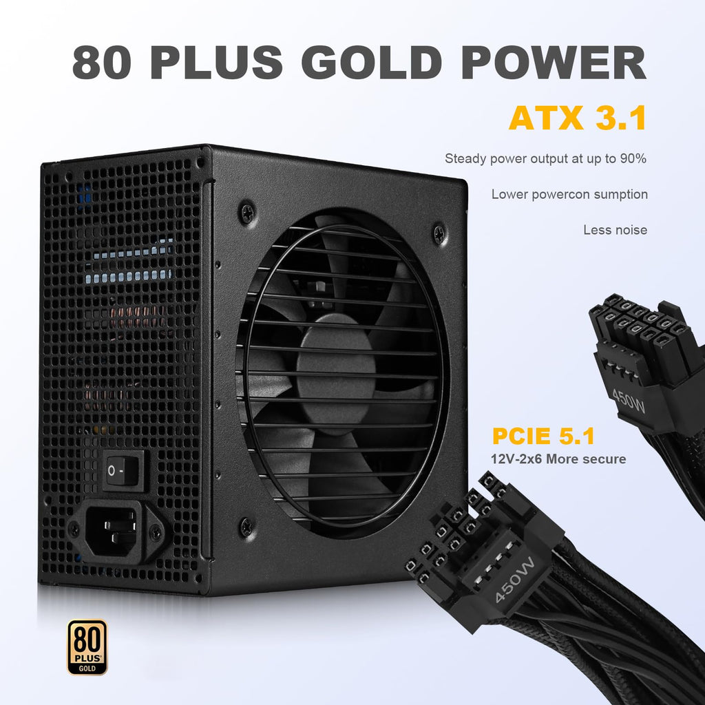 750W Fully Modular ATX 3.1 Power Supply Black E604827