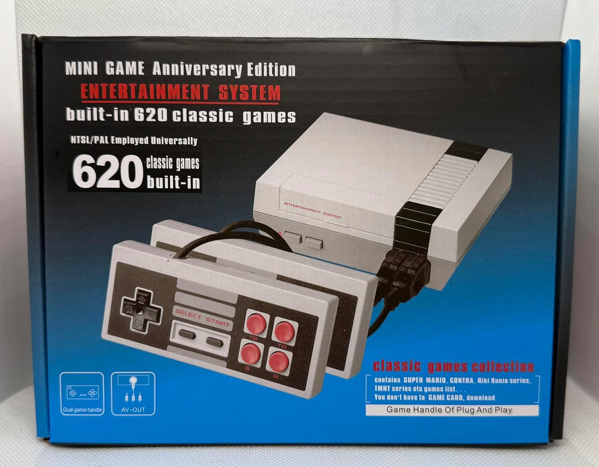 Mini Video Game Console with 620 Classic Games and Dual Controllers S36959