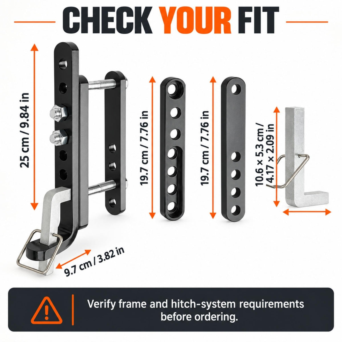 Trailer Sway Control Brackets, 2-Pack I417
