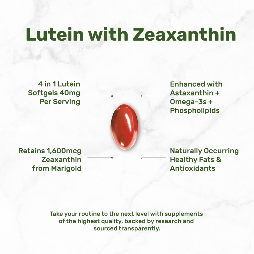 Lutein and Zeaxanthin 40mg 300 Softgels Y2502