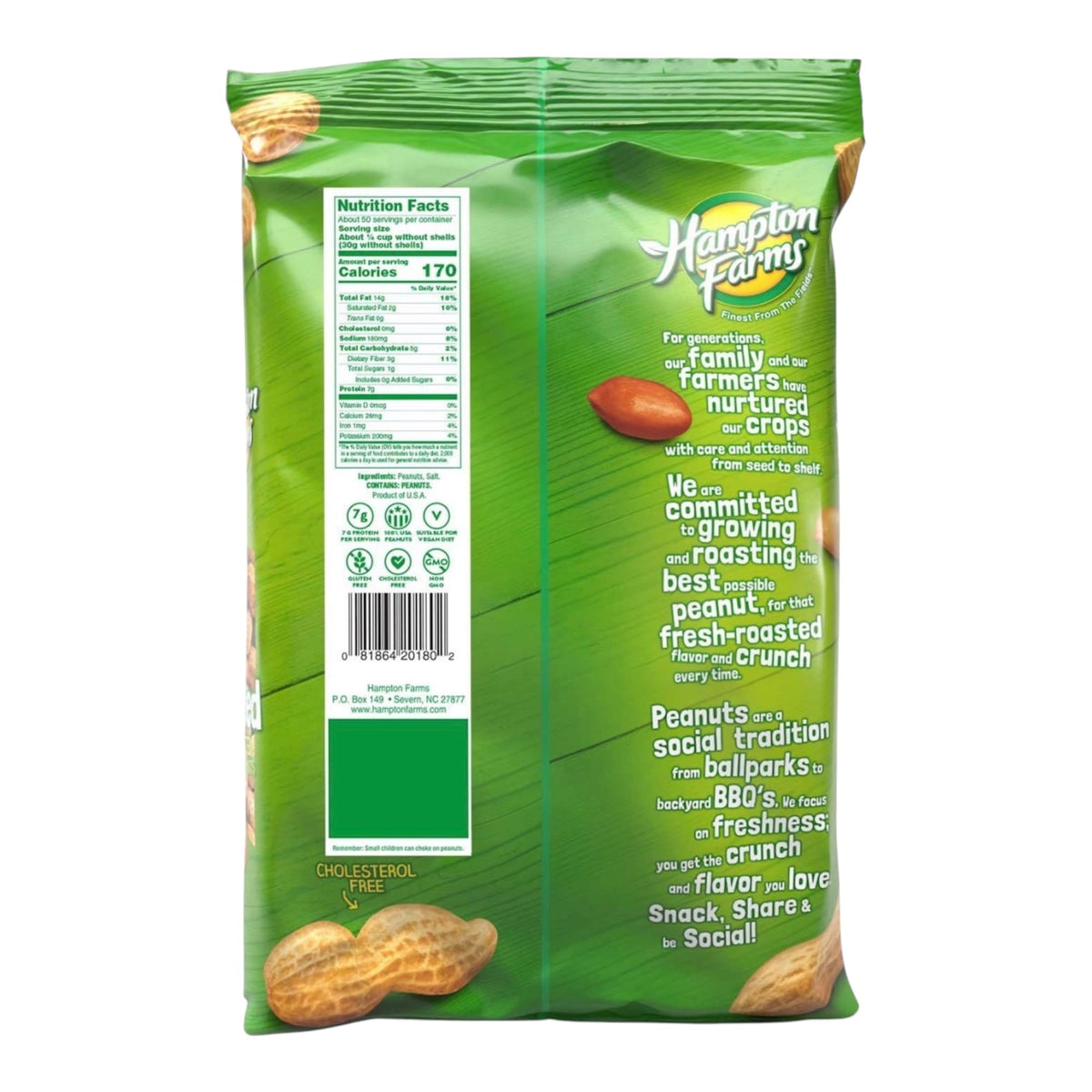 Salted In-Shell Peanuts 5 lb Bag Pack of 2 X15169