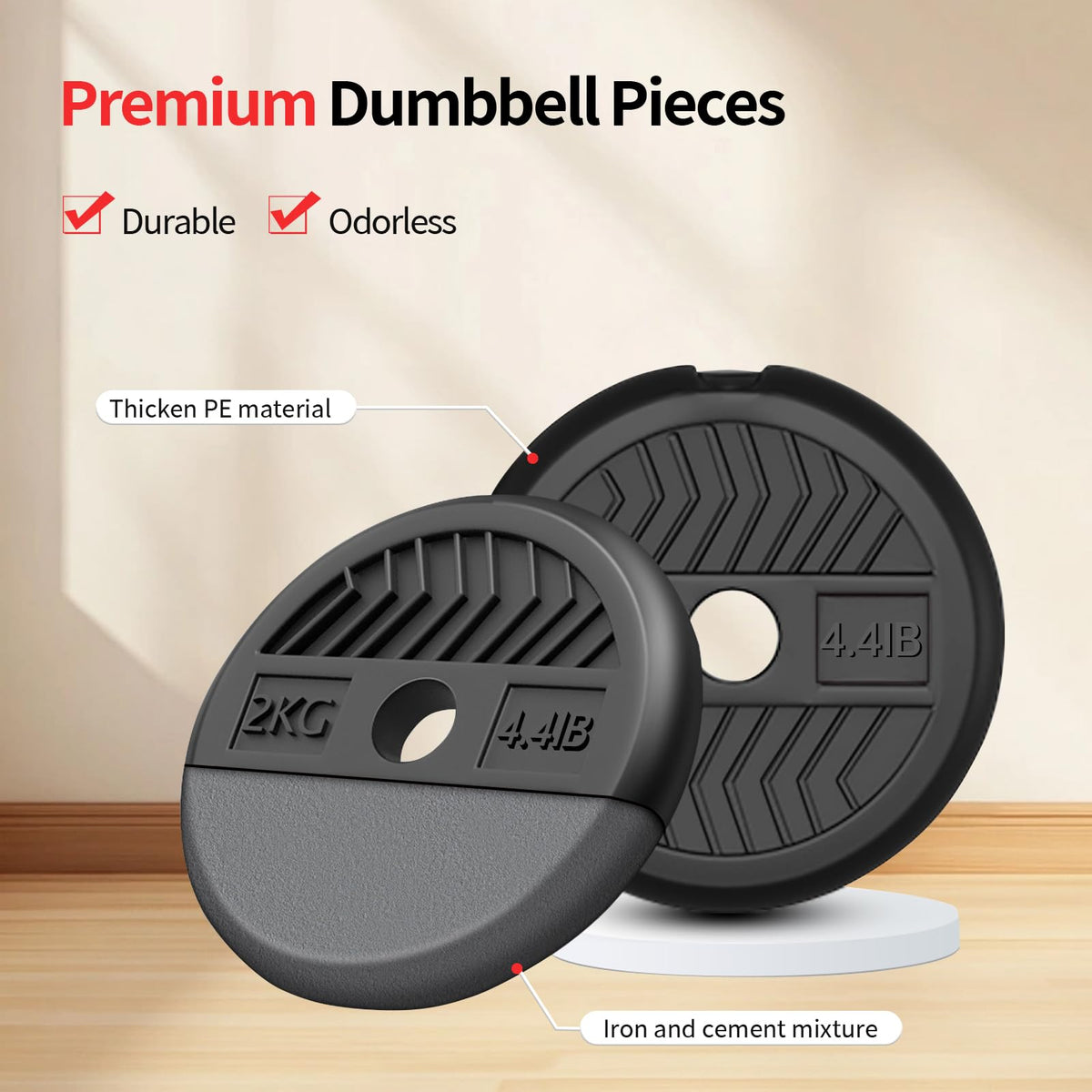 Adjustable Dumbbells Free Weight Set with Connector X7216