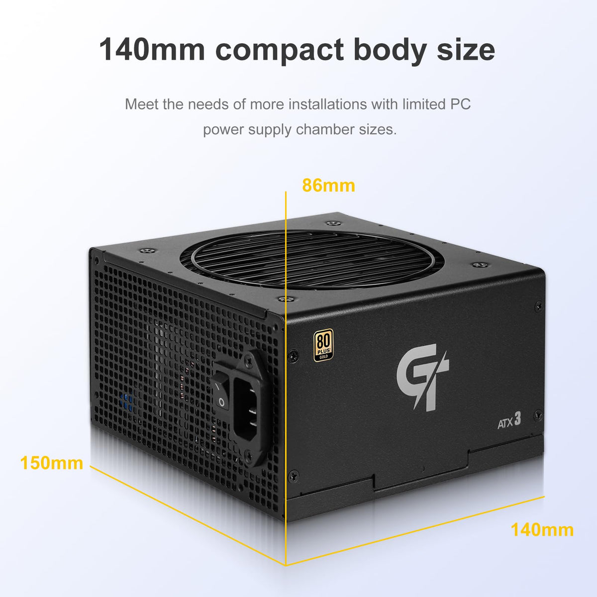 750W Fully Modular ATX 3.1 Power Supply Black E604827