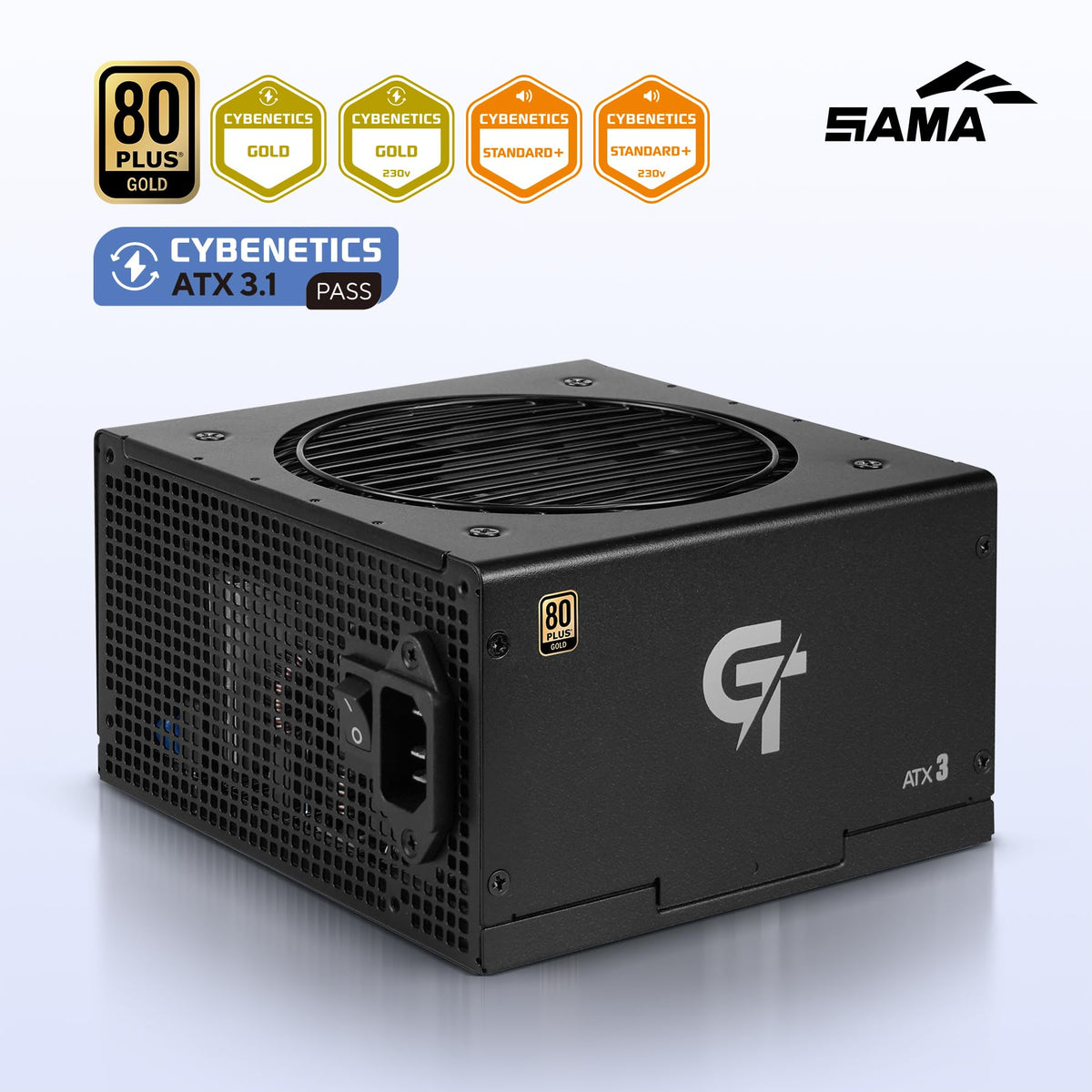 750W Fully Modular ATX 3.1 Power Supply Black E604827