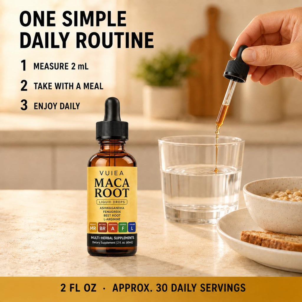 Maca Root Drops 5-in-1 Herbal Supplement 2 Fl Oz F36911