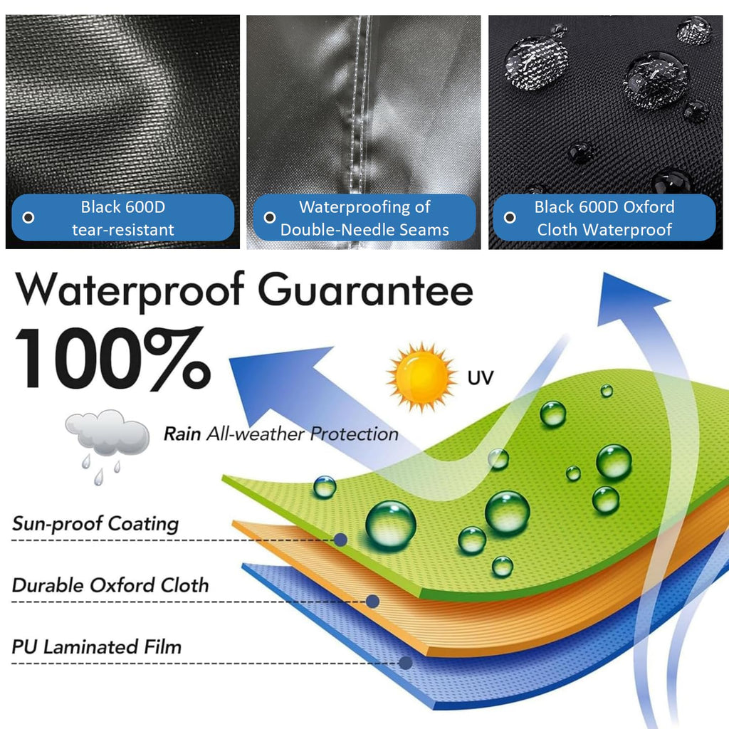 600D Waterproof Oxford Fabric Kennel Cover with Storage Bag U466