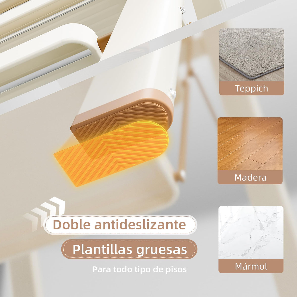 Foldable 3 Step Ladder with Anti-Slip Pedal O854926