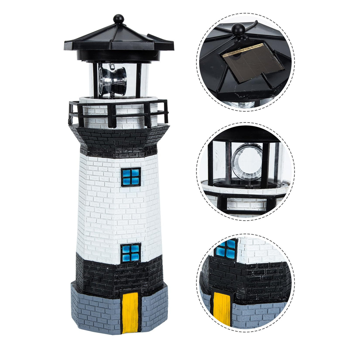 Solar Powered LED Lighthouse Garden Light A8225