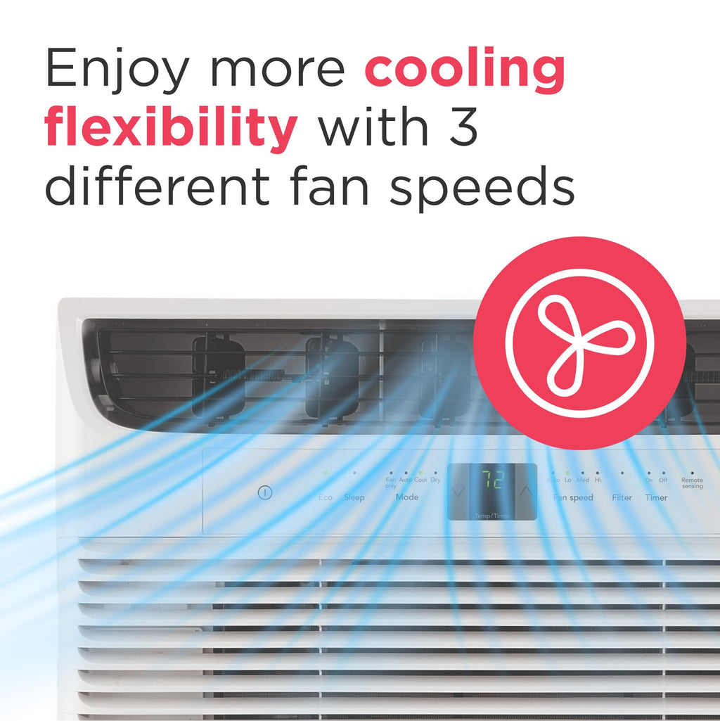 8,000 BTU White Window Air Conditioner with Remote Control G862