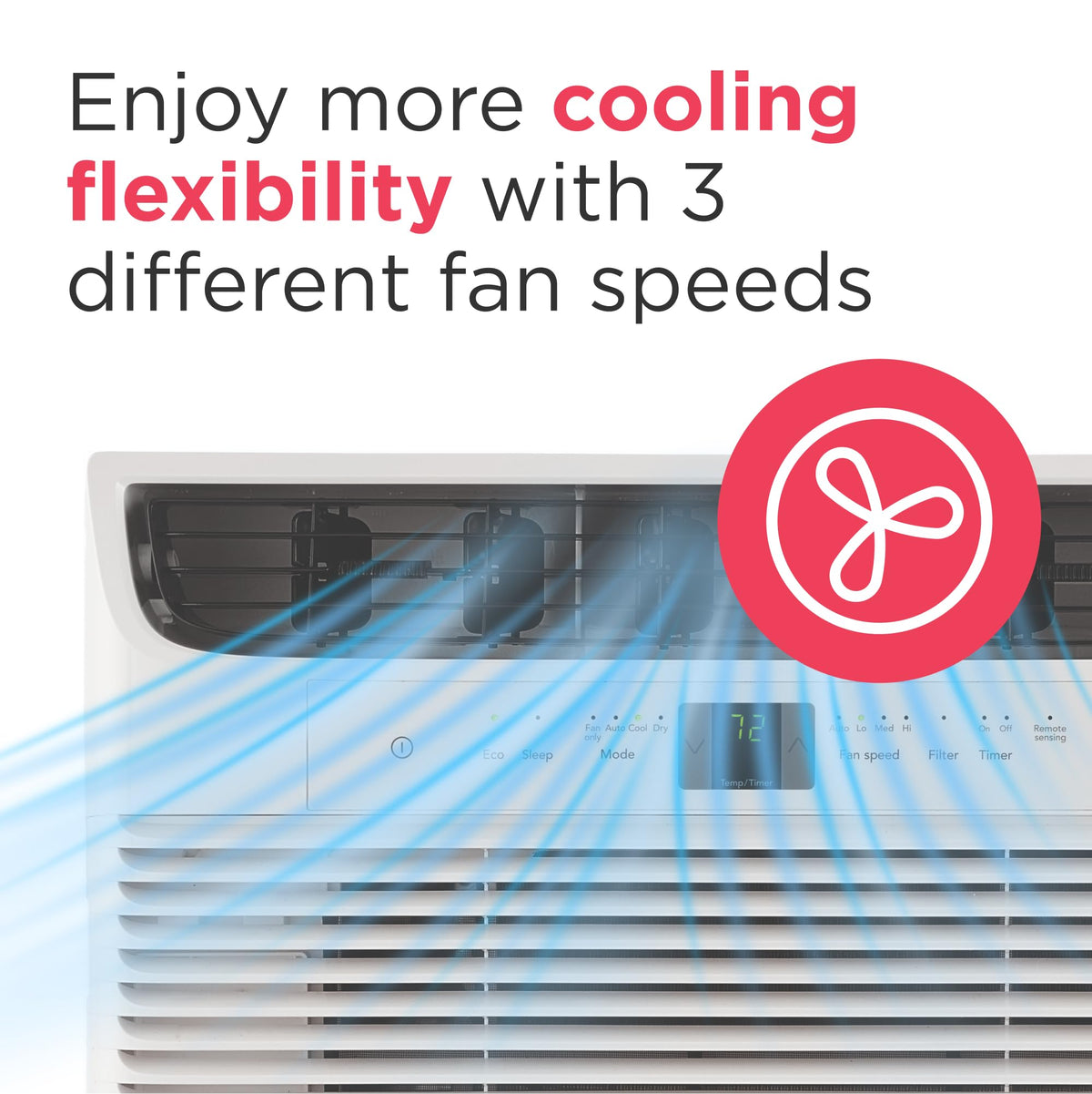 8,000 BTU White Window Air Conditioner with Remote Control G862