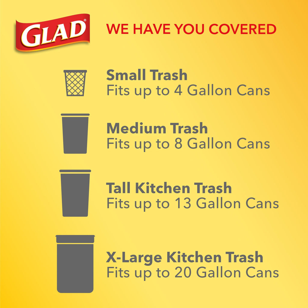 4 Gal 26 Count Trash Bags Pack of 6 E277092