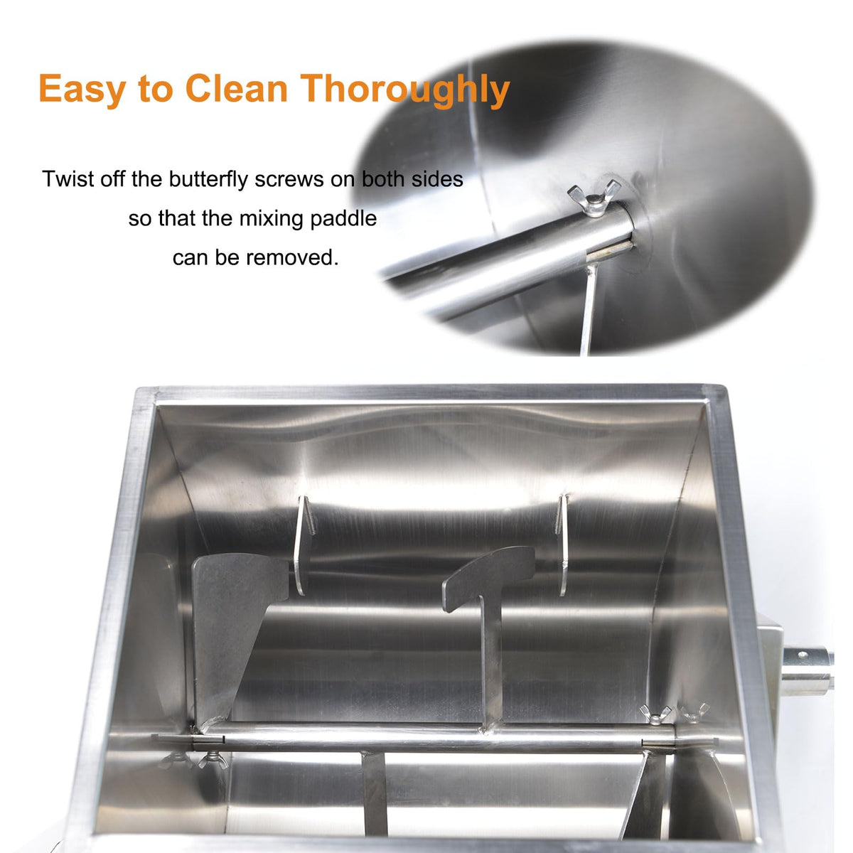 Stainless Steel Sausage Stuffer and Meat Mixer T506610
