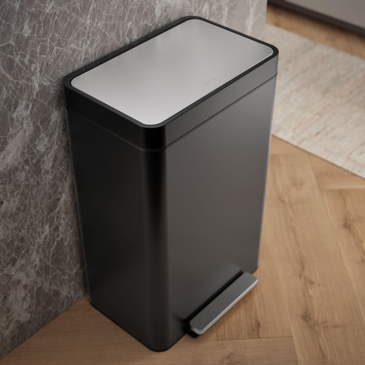 13-Gallon Stainless Steel Step Trash Can L13486