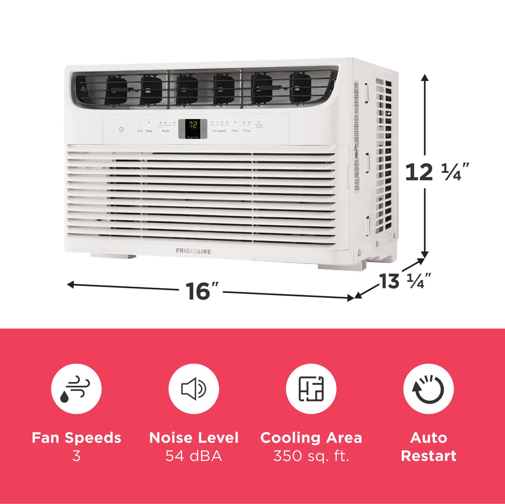 8,000 BTU White Window Air Conditioner with Remote Control G862