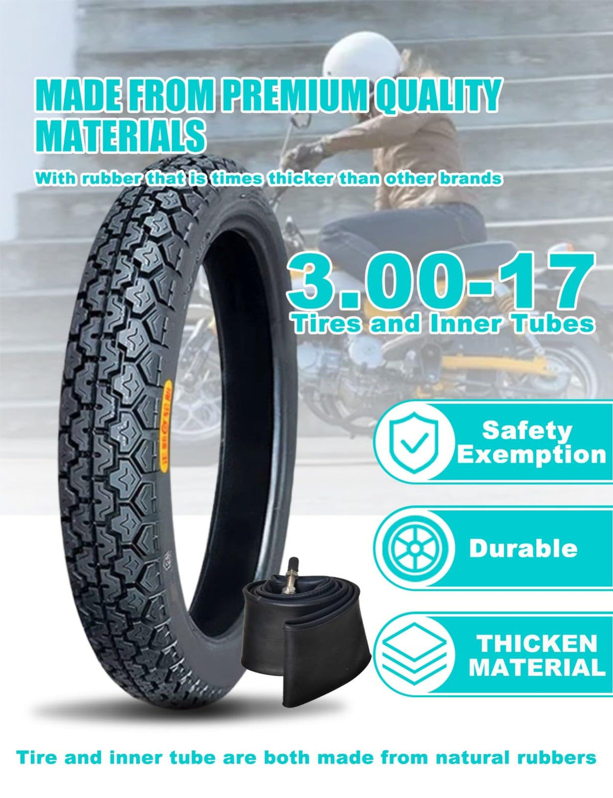 17 Dirt Bike Tire and Tube Set V440153