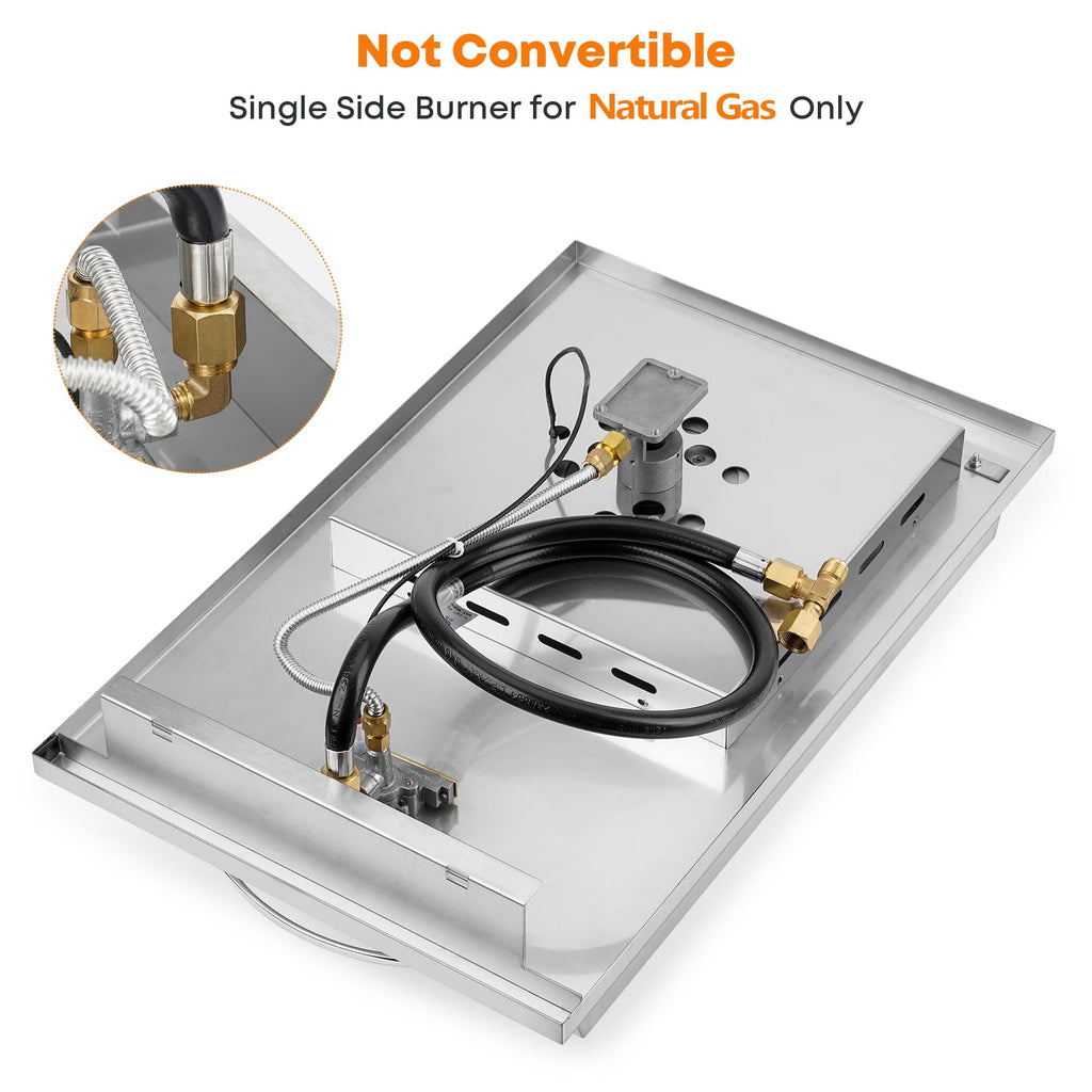 Built-In Single Side Burner U59734