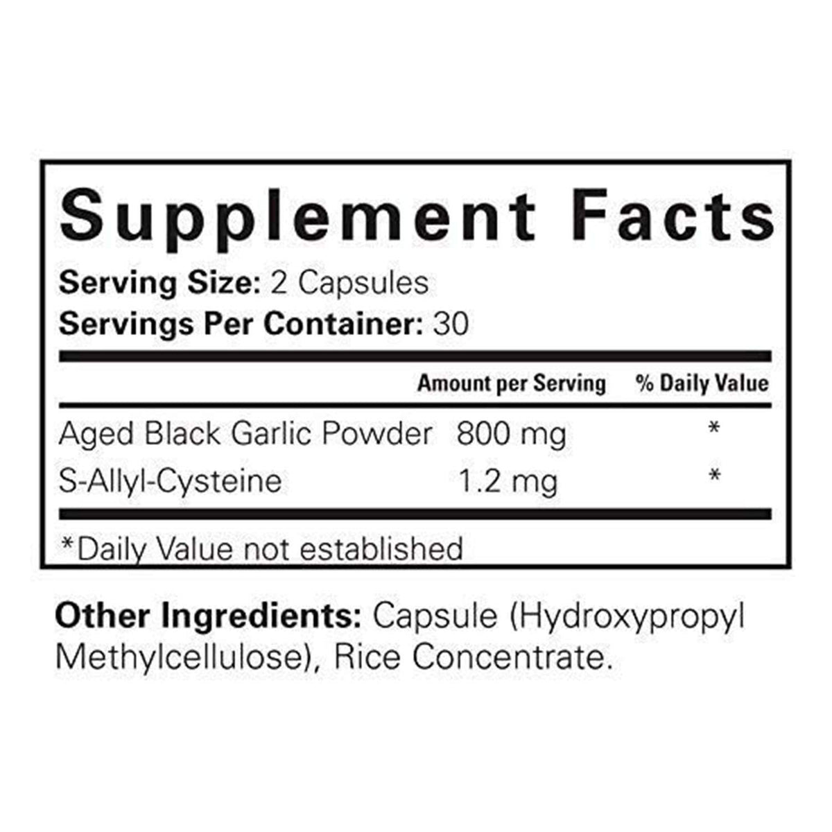 Black Garlic 60 Capsules V109