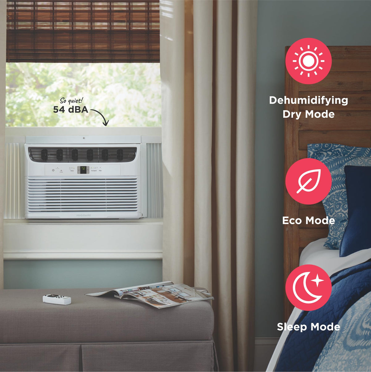 8,000 BTU White Window Air Conditioner with Remote Control G862