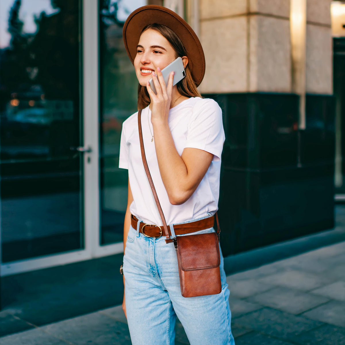 Rfid Blocking Small Crossbody Bag Z4224