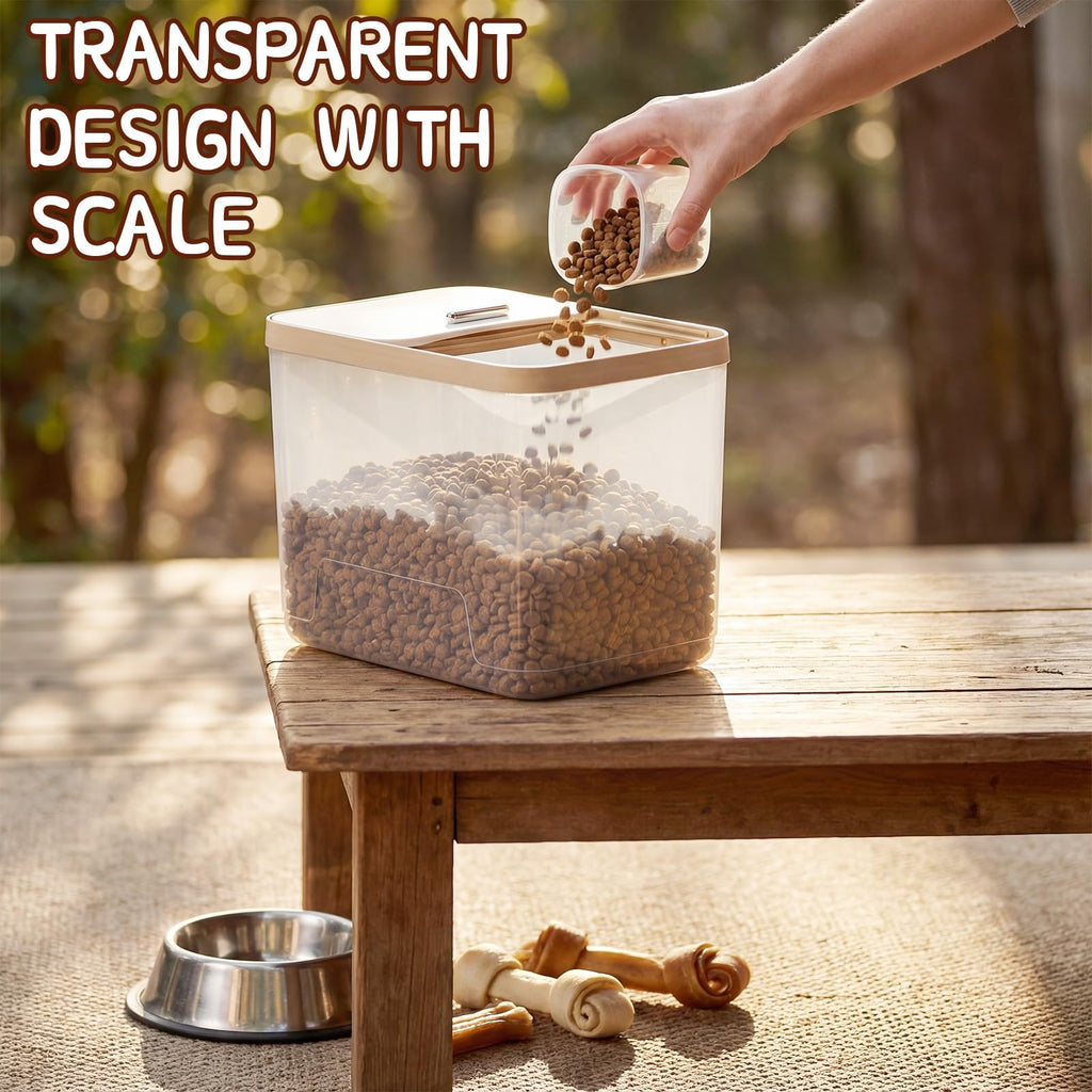 4 Pcs Clear Dog Food Storage Containers J1723