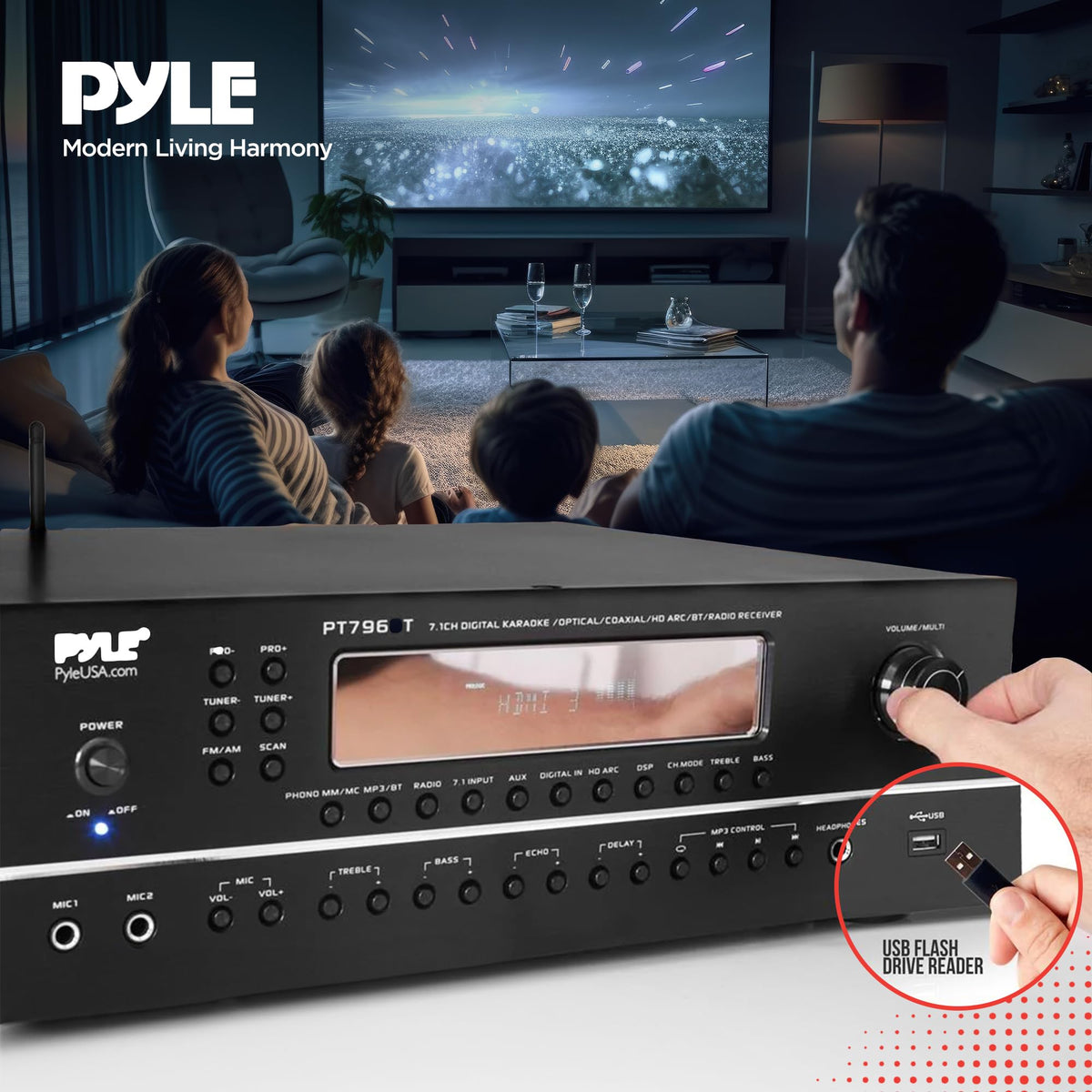 7.1-Channel Bluetooth Stereo Amplifier F7729