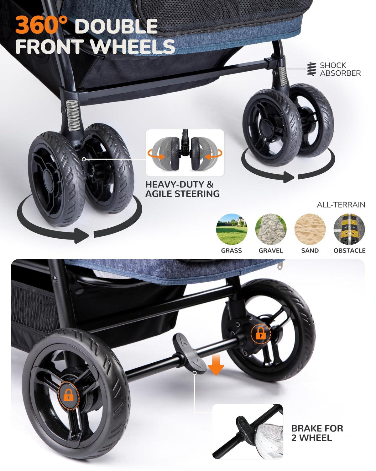 Large & Medium Dog Stroller R631145