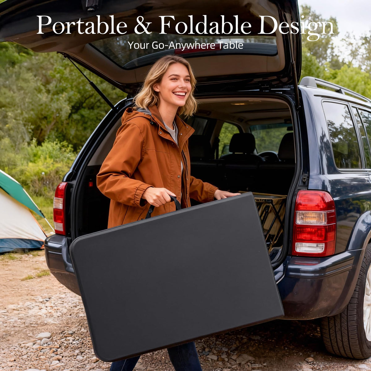 6FT Heavy Duty Foldable Plastic Table T524
