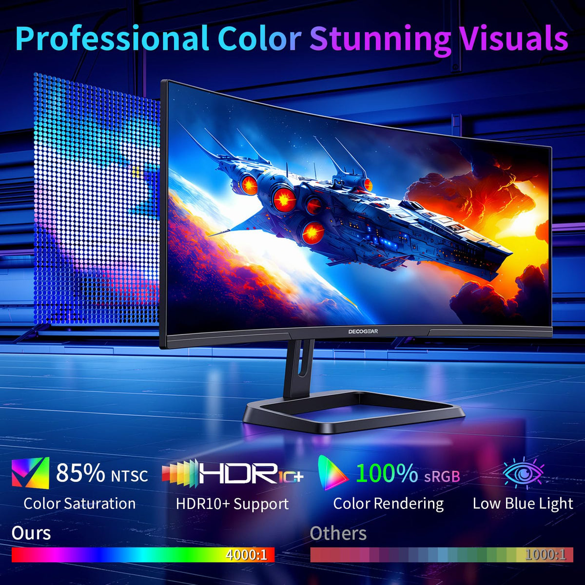 34” Curved Ultrawide Gaming Monitor 180Hz 3440×1440 O454279