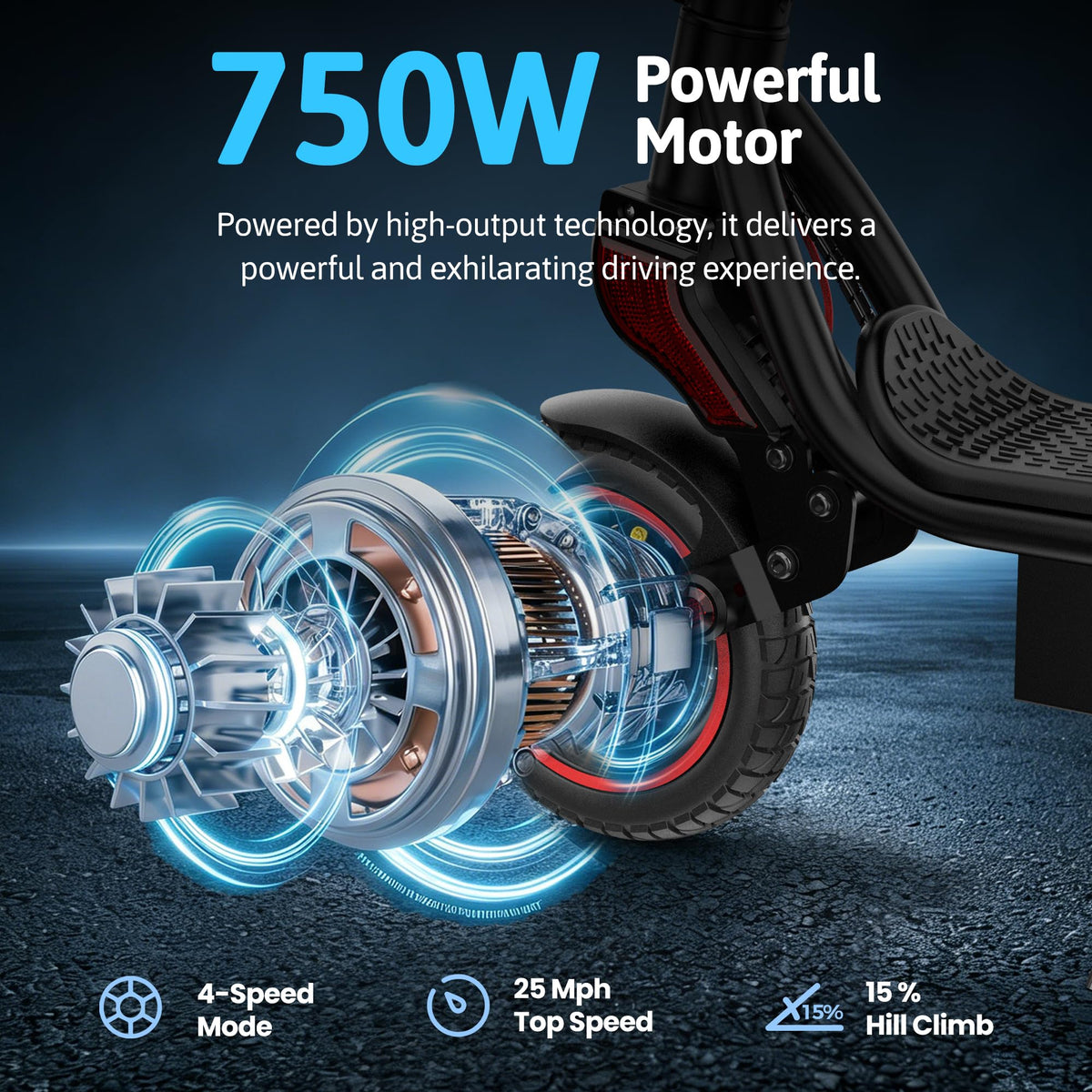 500W Electric Scooter with 10" Tires N8821