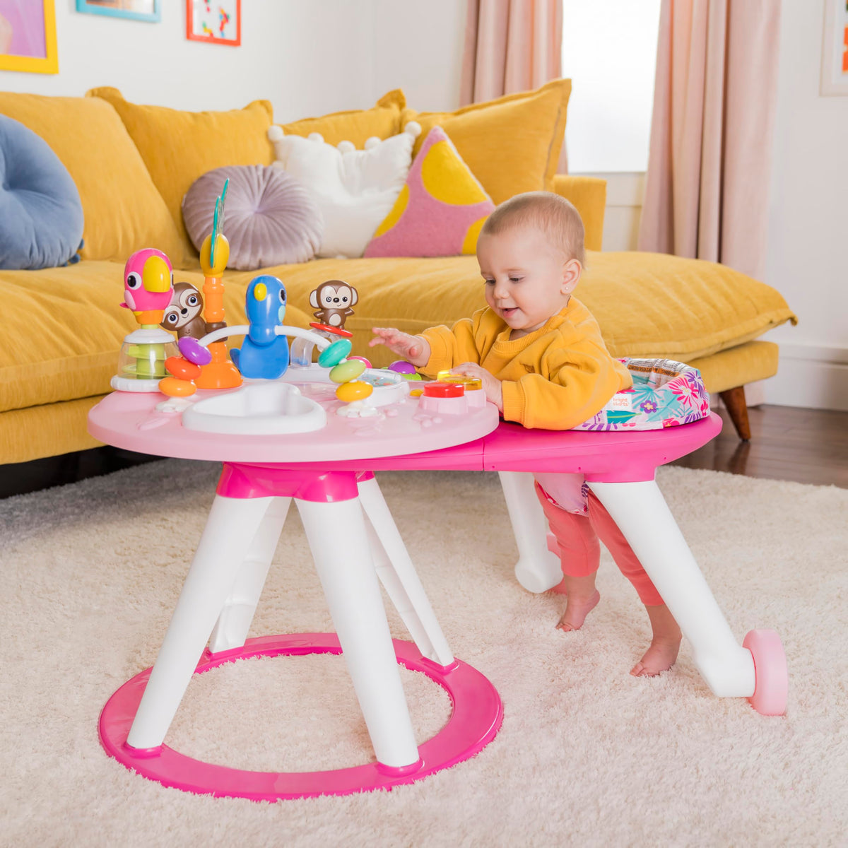 2-in-1 Baby Walker and Activity Center Table N30919