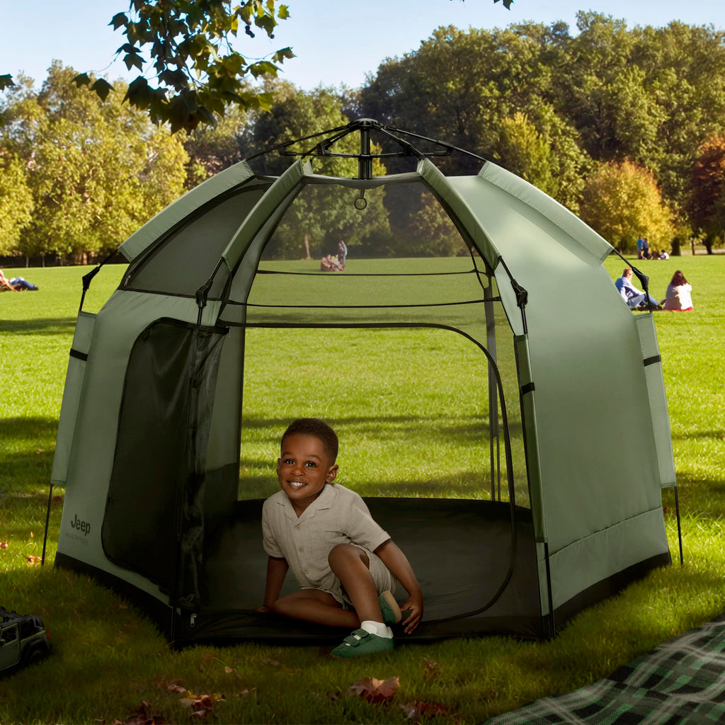 Olive Green Pop-Up Play Yard U958691