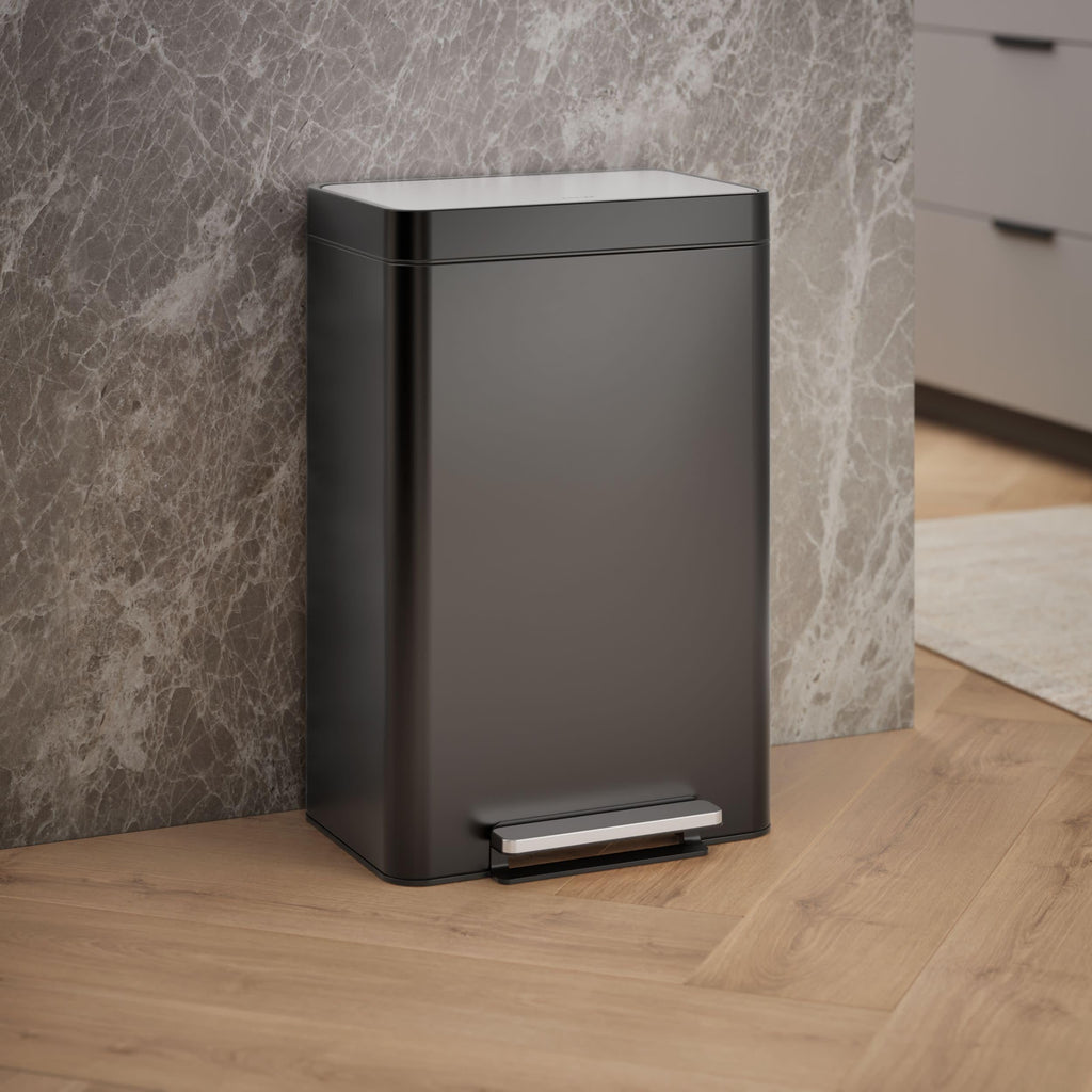 13-Gallon Stainless Steel Step Trash Can L13486