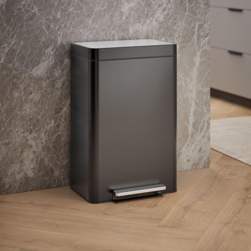 13-Gallon Stainless Steel Step Trash Can L13486