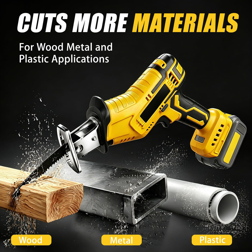 Cordless Reciprocating Saw 400W 3000RPM with 4 Saw Blades Z85678