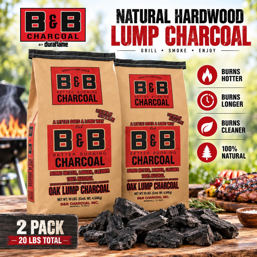 Oak Lump Charcoal 10 lb Bags 2 Pack C68287