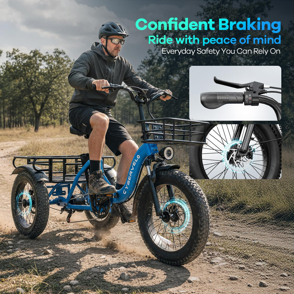 Fat Tire Folding Electric Trike X79414